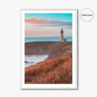 Newport Fine Art Photo Print, Yaquina Head Lighthouse, Oregon Coast Wall Poster, USA
