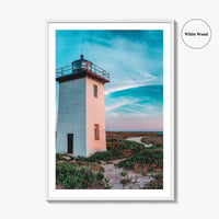 Provincetown Fine Art Photo Print, Wood End Lighthouse, Cape Cod Massachusetts, Panoramic Poster