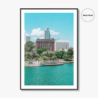 Omaha Skyline Fine Art Photo Print, Nebraska, Heartland of America Park, Wall Poster