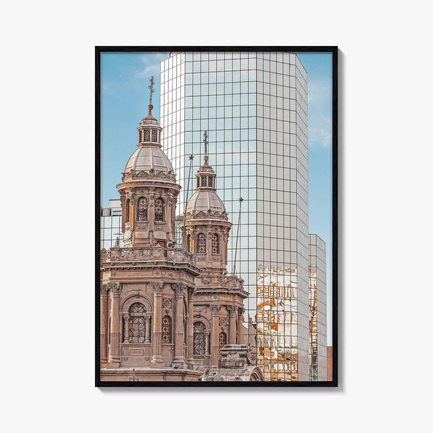Santiago de Chile Skyline Fine Art Photo Print, Poster, Downtown Wall Decor
