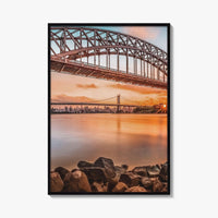 Queens New York Fine Art Photo Print, Astoria, Hell Gate Triboro Bridges, NYC