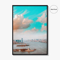 New Jersey Skyline Fine Art Photo Print, Jersey City, NYC, Liberty Poster
