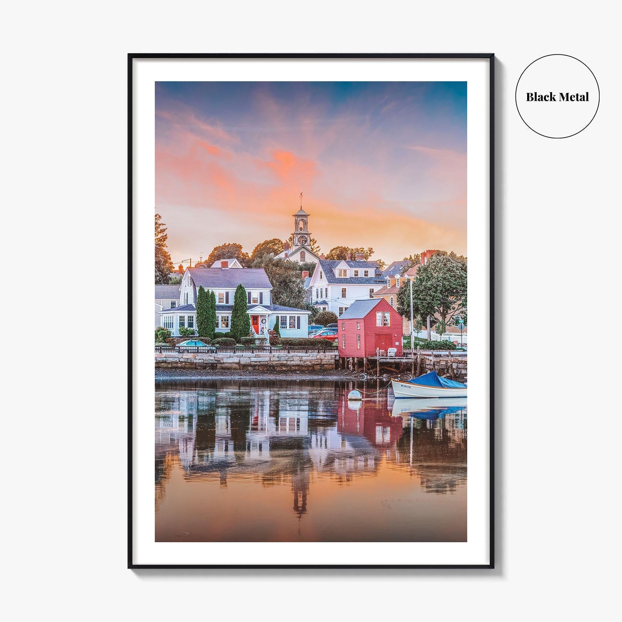 Portsmouth New Hampshire Fine Art Photo Print, New England Townscape Poster