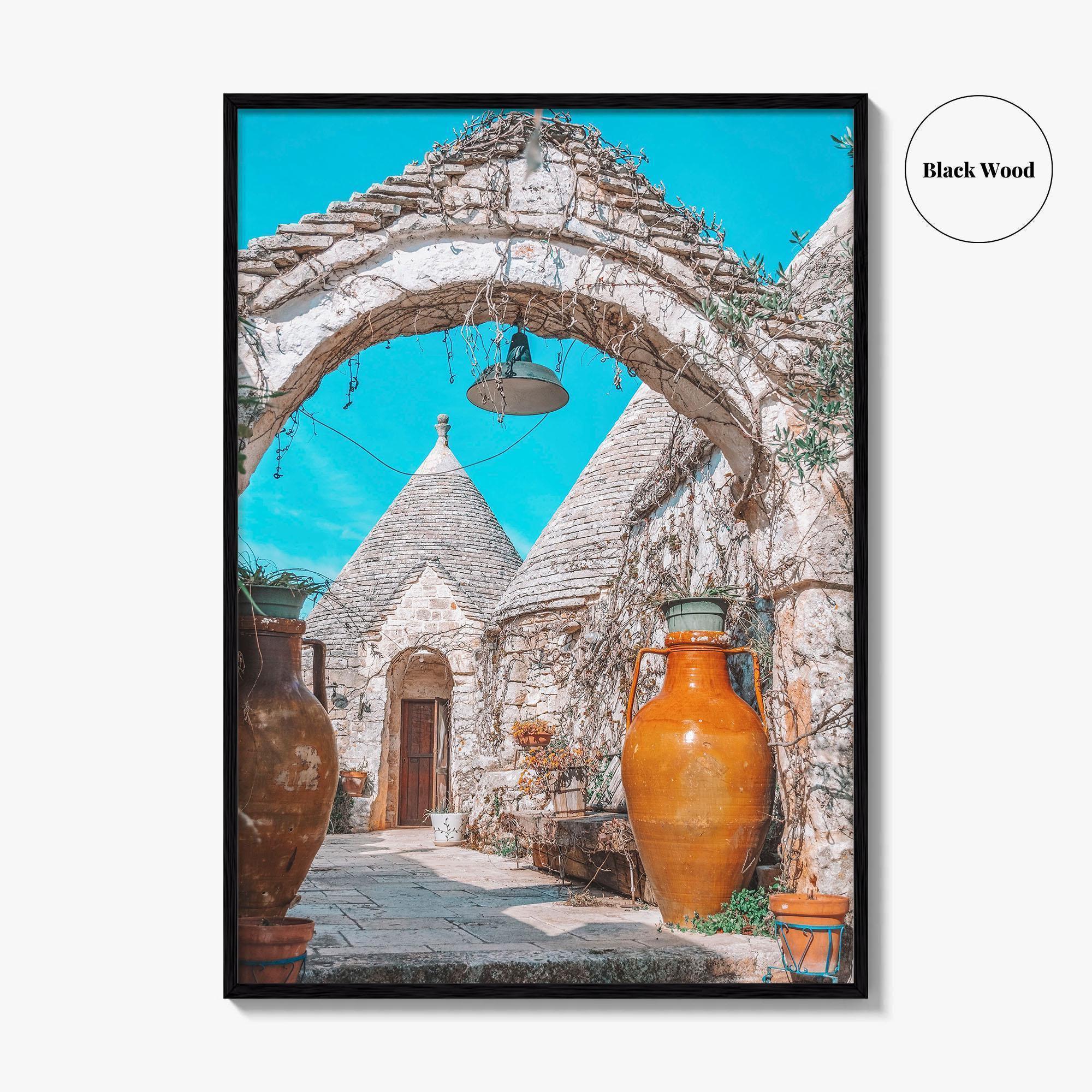 Puglia Fine Art Photo Print, Alberobello, Apulia Italy, Trulli Wall Poster