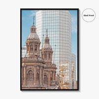 Santiago de Chile Skyline Fine Art Photo Print, Poster, Downtown Wall Decor