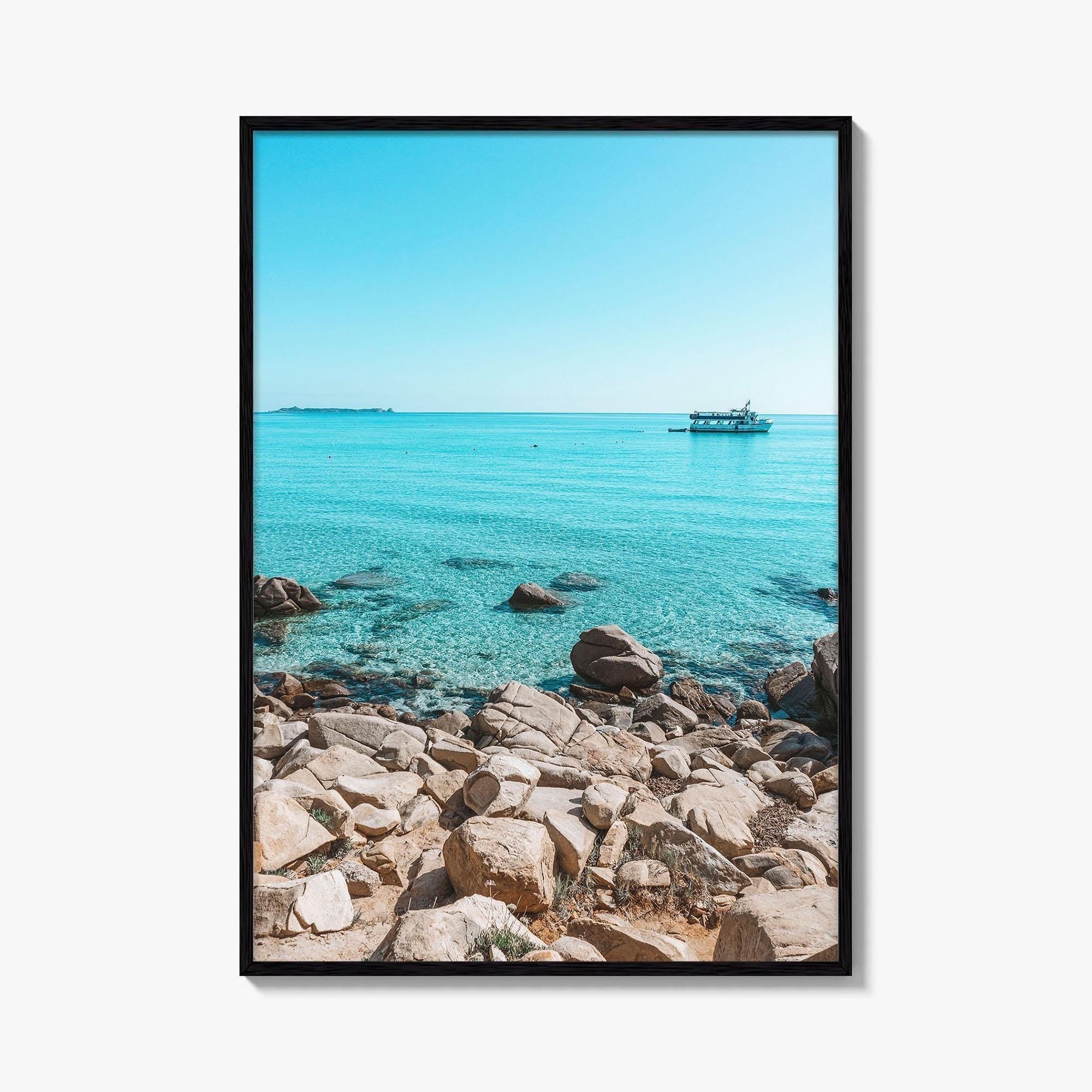 Timi Ama Beach Fine Art Photo Print, Villasimius Sardinia Italy Wall Poster