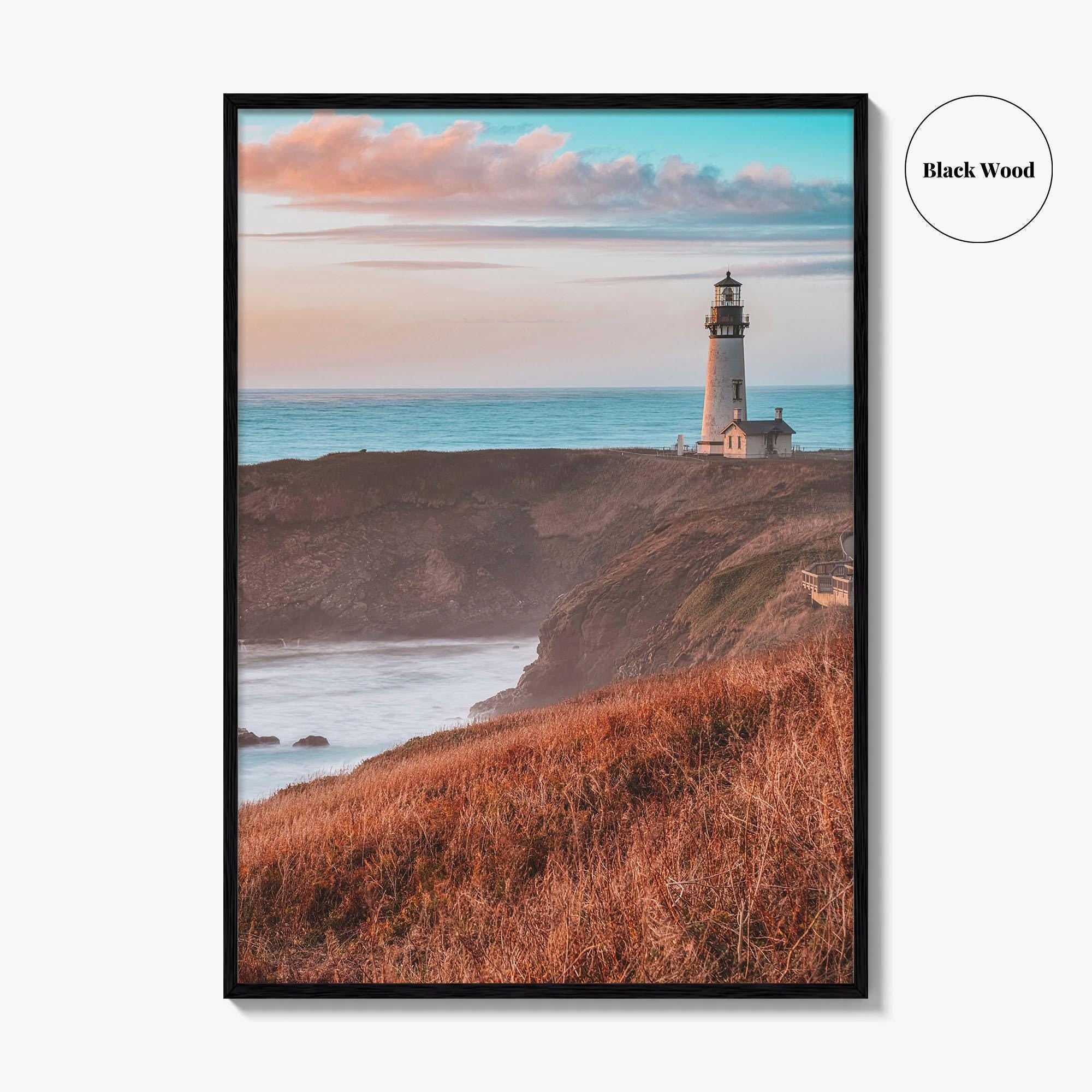 Newport Fine Art Photo Print, Yaquina Head Lighthouse, Oregon Coast Wall Poster, USA