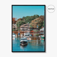 Ogunquit Fine Art Photo Print, Perkins Cove Maine Harbor Wall Decor Poster, USA