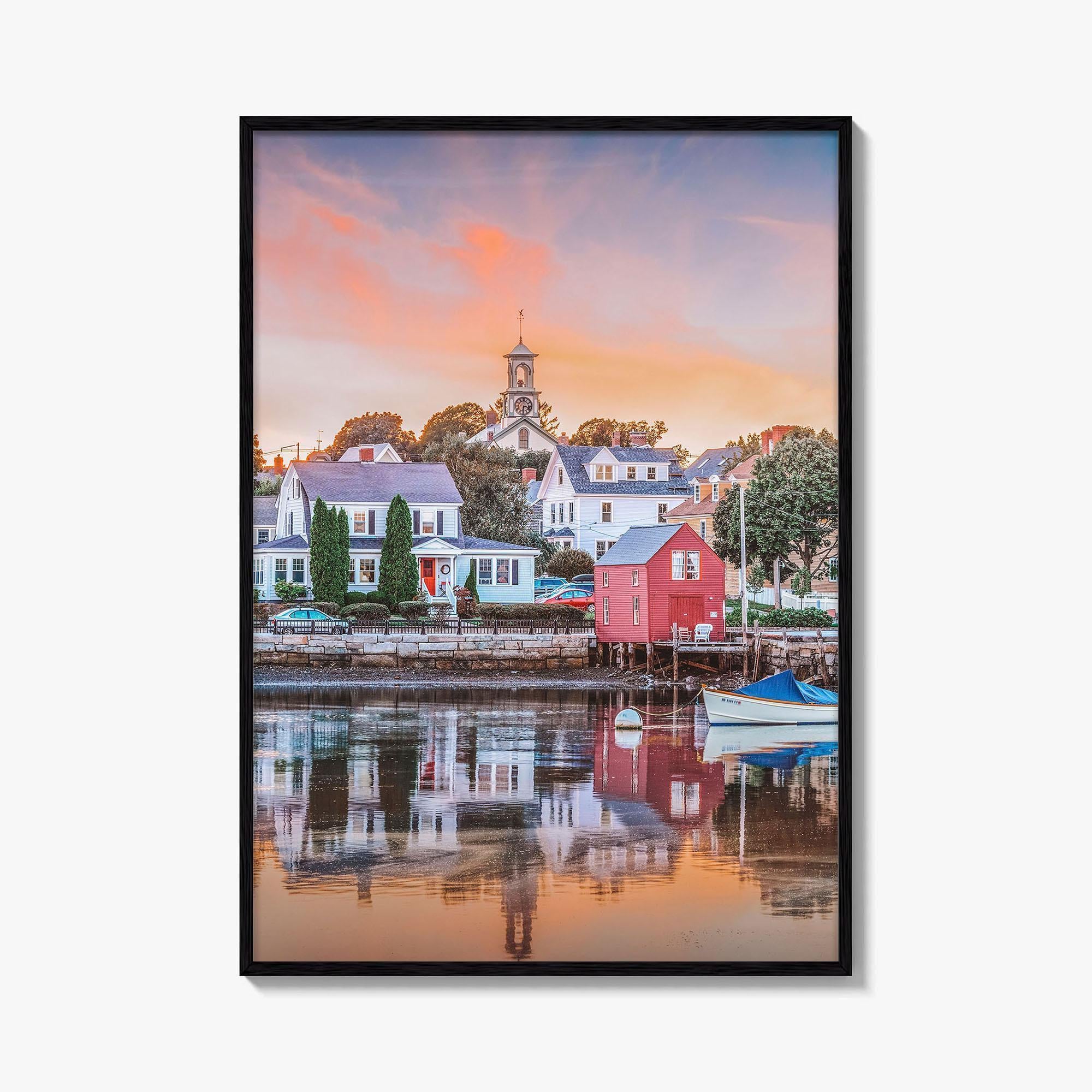 Portsmouth New Hampshire Fine Art Photo Print, New England Townscape Poster