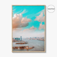 New Jersey Skyline Fine Art Photo Print, Jersey City, NYC, Liberty Poster