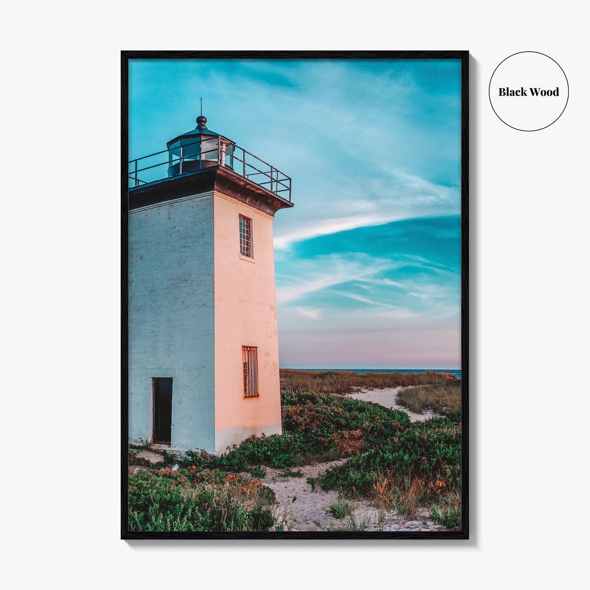 Provincetown Fine Art Photo Print, Wood End Lighthouse, Cape Cod Massachusetts, Panoramic Poster