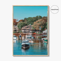 Ogunquit Fine Art Photo Print, Perkins Cove Maine Harbor Wall Decor Poster, USA