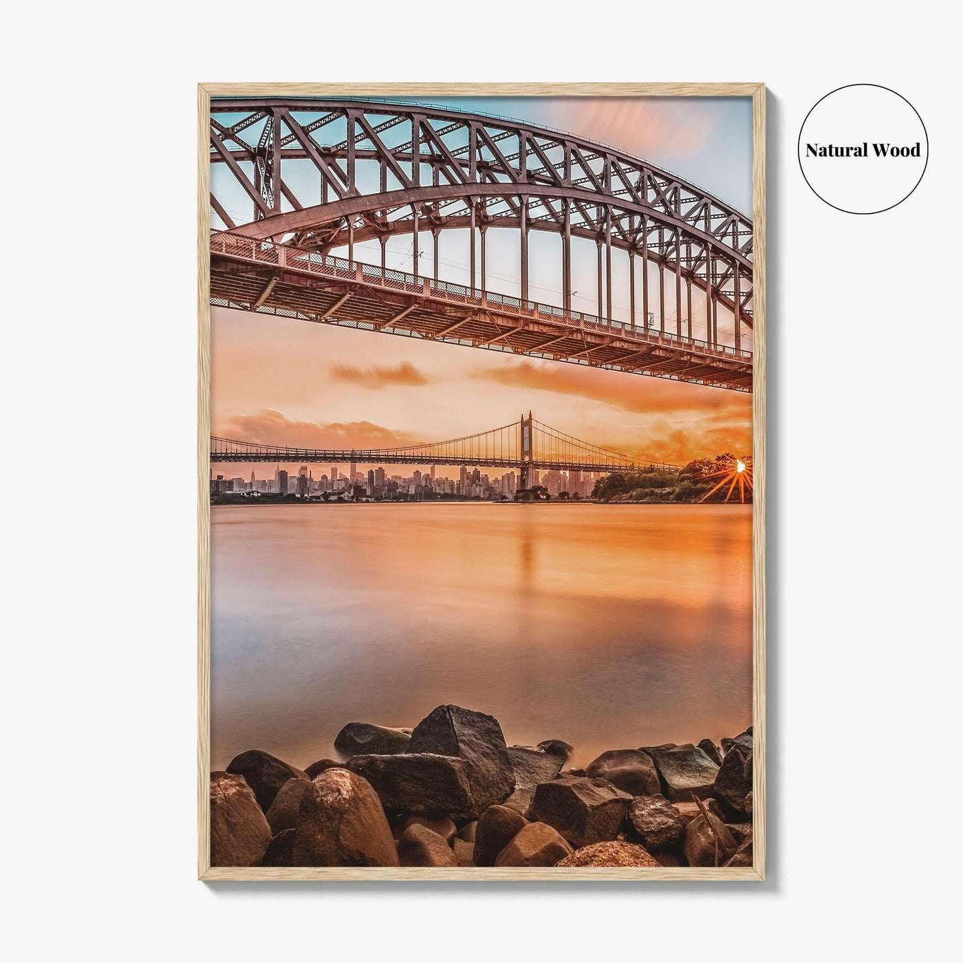Queens New York Fine Art Photo Print, Astoria, Hell Gate Triboro Bridges, NYC