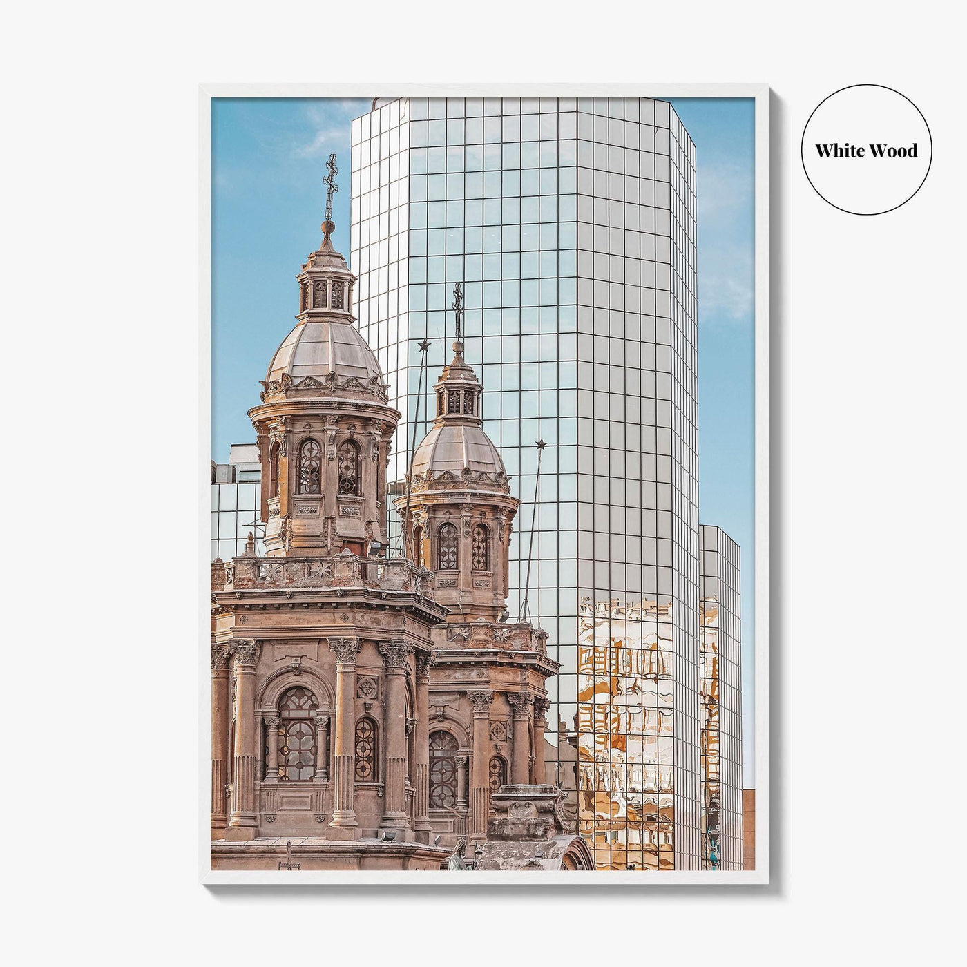 Santiago de Chile Skyline Fine Art Photo Print, Poster, Downtown Wall Decor