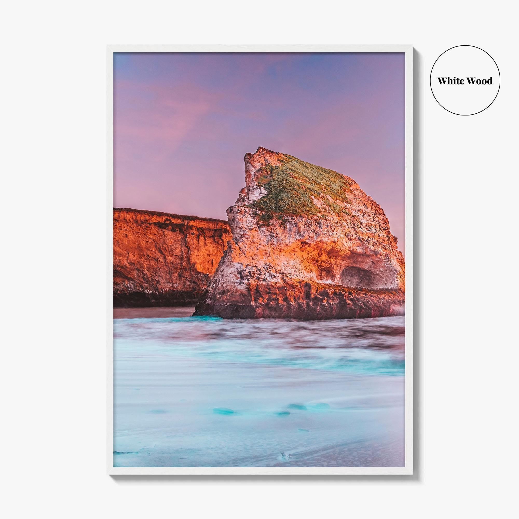 Santa Cruz Fine Art Photo Print, Shark Fin Cove, California Poster, USA Wall Decor