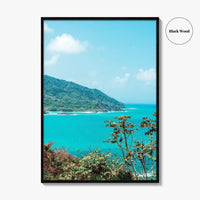 Panama Turquoise Fine Art Photo Print, Caribbean Sea Wall Poster, Central America