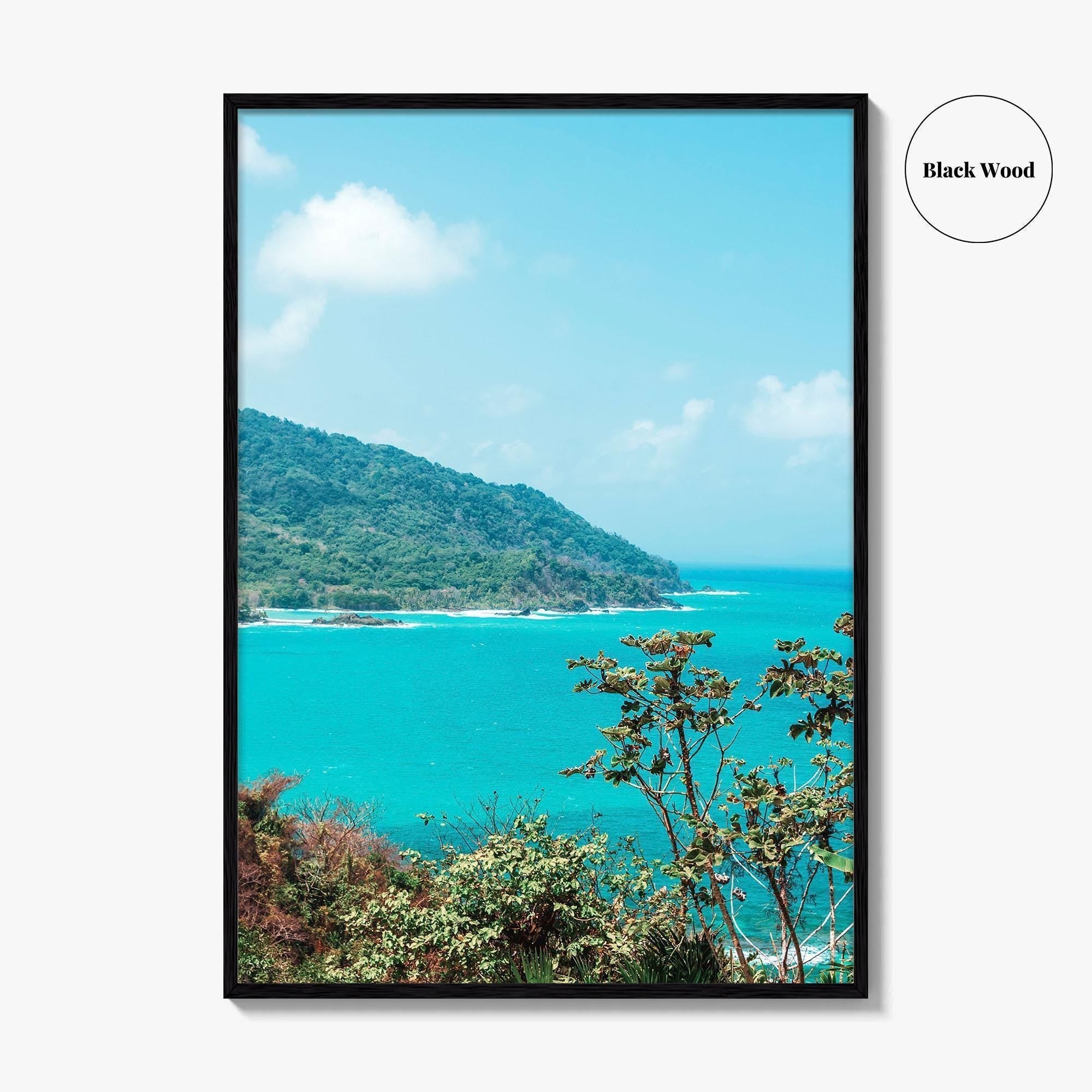 Panama Turquoise Fine Art Photo Print, Caribbean Sea Wall Poster, Central America