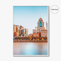 Pittsburgh Skyline Fine Art Photo Print, Roberto Clemente Bridge, Pennsylvania, Wall Poster, USA