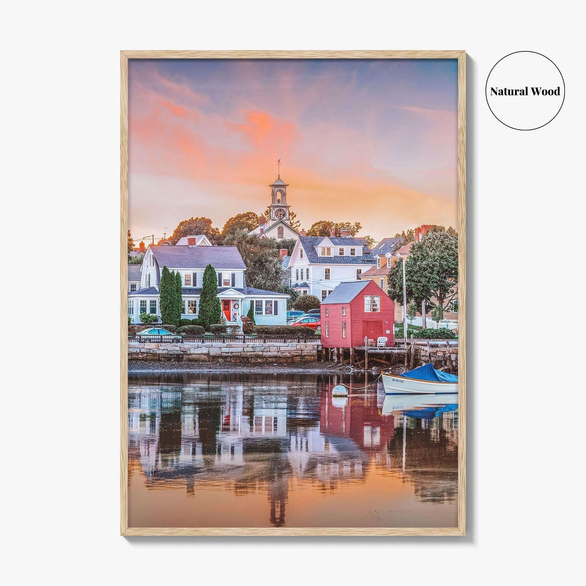 Portsmouth New Hampshire Fine Art Photo Print, New England Townscape Poster