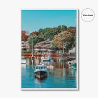 Ogunquit Fine Art Photo Print, Perkins Cove Maine Harbor Wall Decor Poster, USA