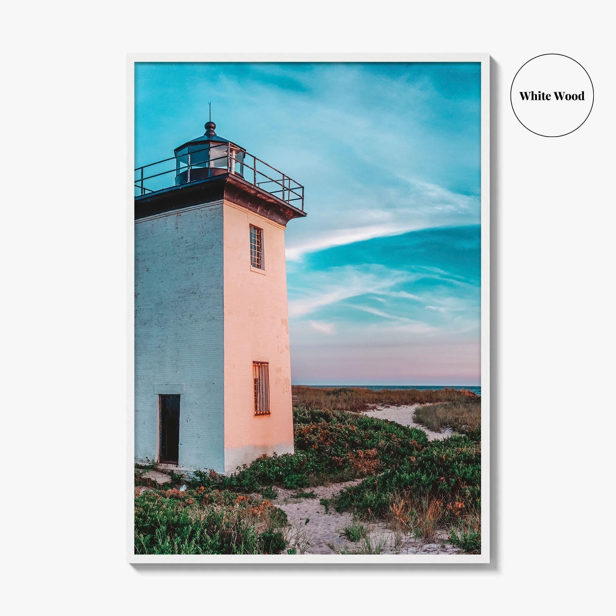 Provincetown Fine Art Photo Print, Wood End Lighthouse, Cape Cod Massachusetts, Panoramic Poster