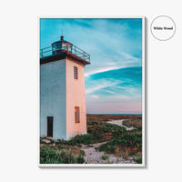 Provincetown Fine Art Photo Print, Wood End Lighthouse, Cape Cod Massachusetts, Panoramic Poster