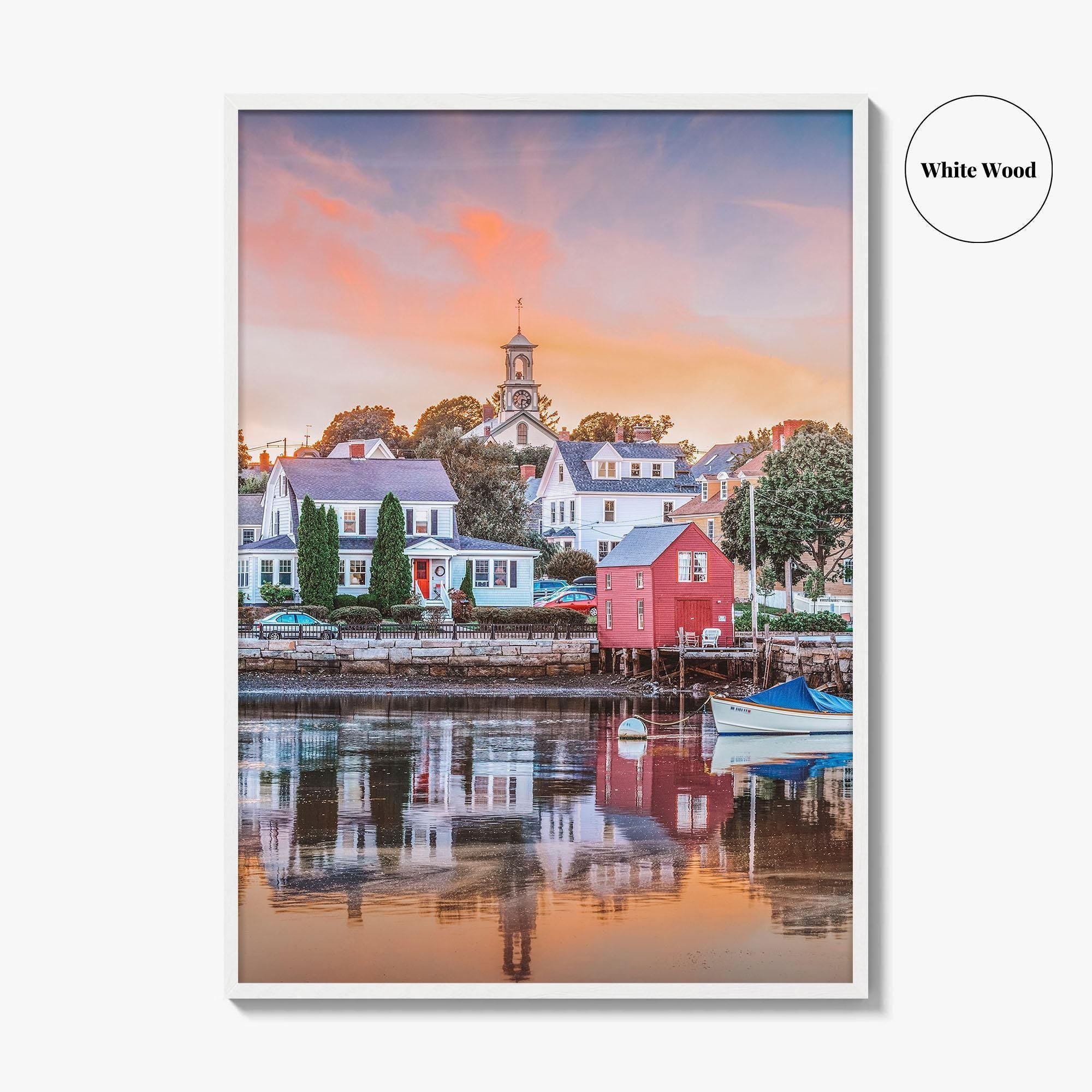 Portsmouth New Hampshire Fine Art Photo Print, New England Townscape Poster