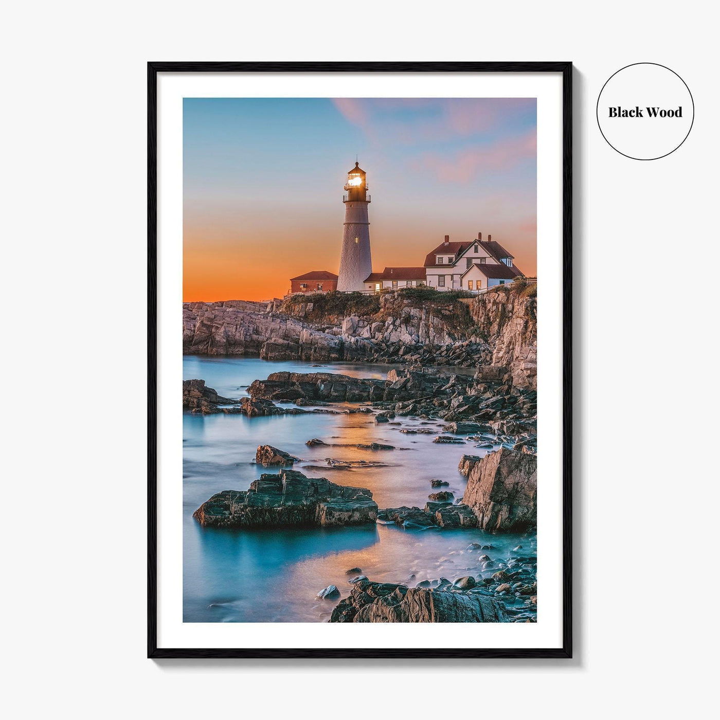 Portland Head Light Fine Art Photo Print, Cape Elizabeth Maine, USA Poster