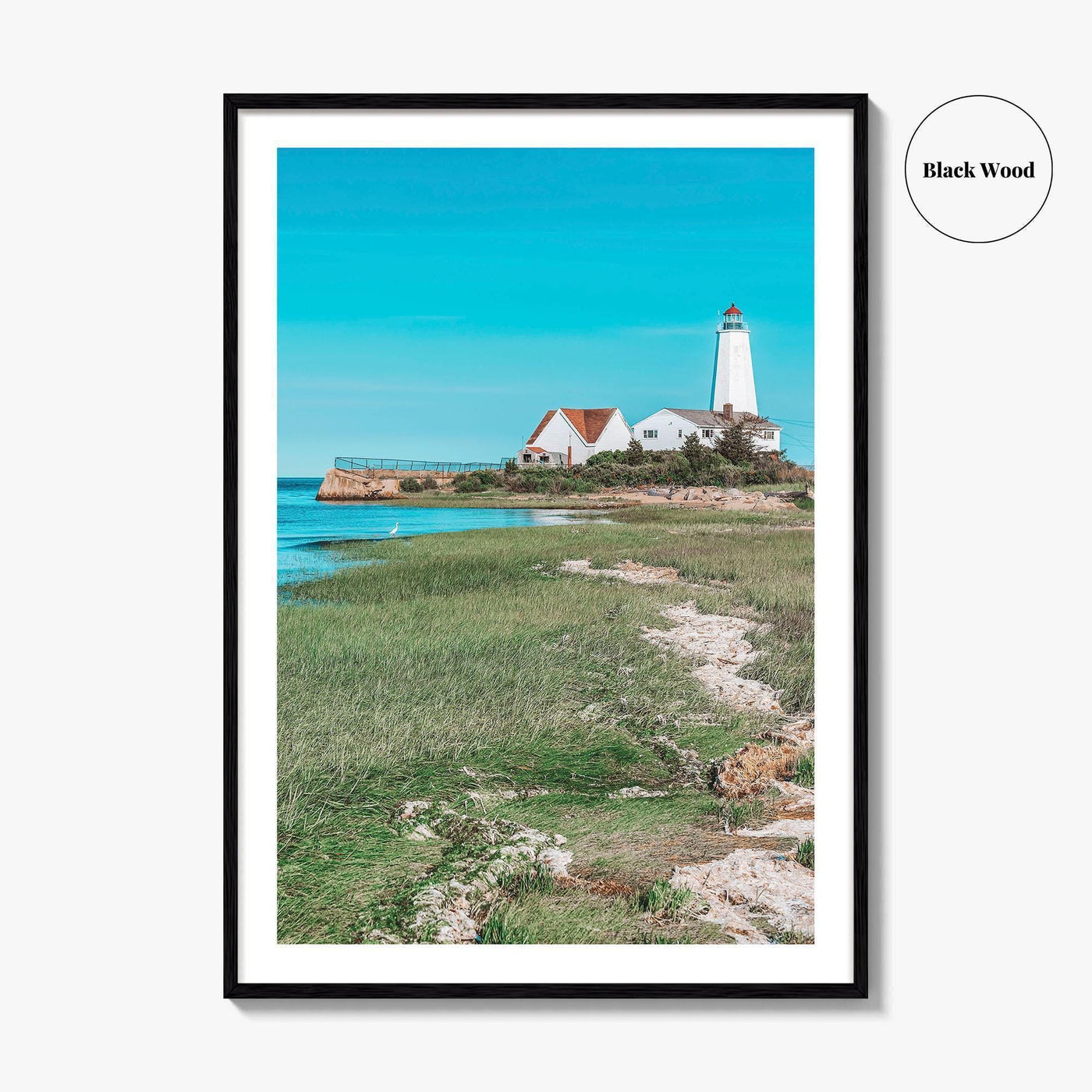 Old Saybrook Fine Art Photo Print, Lynde Point Lighthouse, Connecticut, USA, Wall Decor Poster