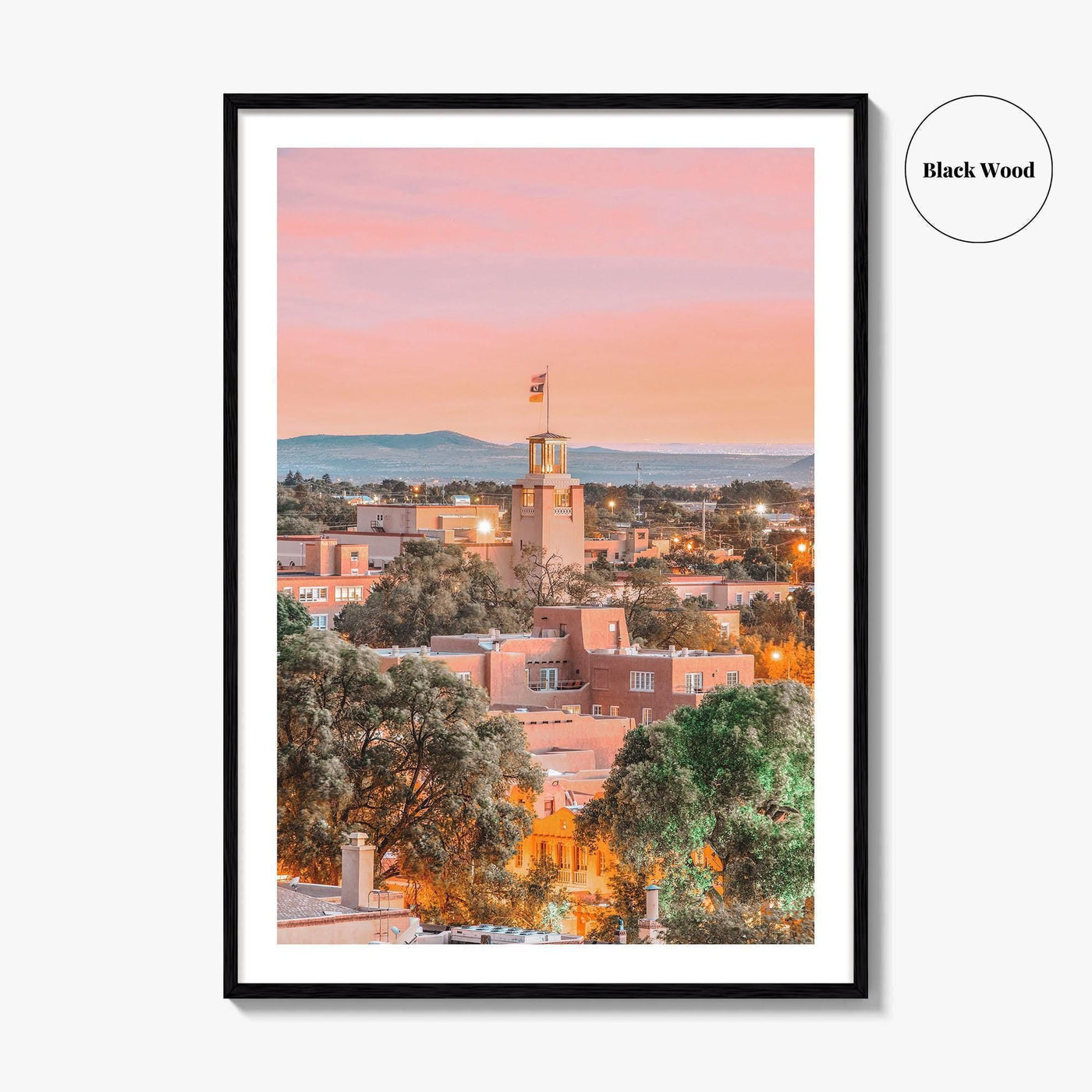 Santa Fe Skyline Fine Art Photo Print, New Mexico, USA Wall Decor Poster