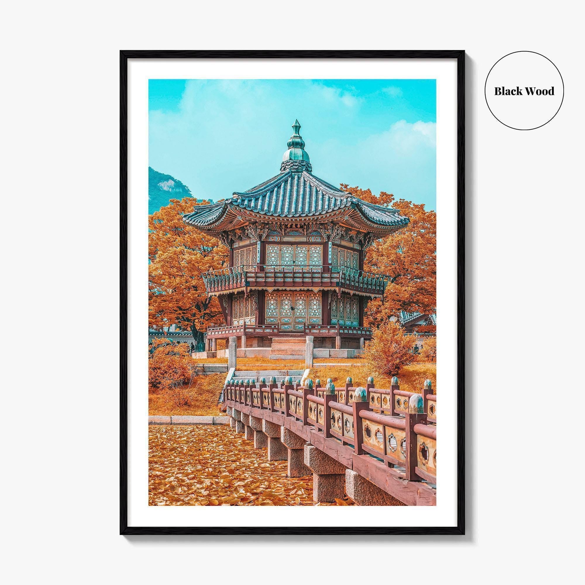 Seoul Fine Art Photo Print, Autumn Gyeongbokgung Palace, South Korea Wall Decor