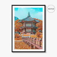 Seoul Fine Art Photo Print, Autumn Gyeongbokgung Palace, South Korea Wall Decor