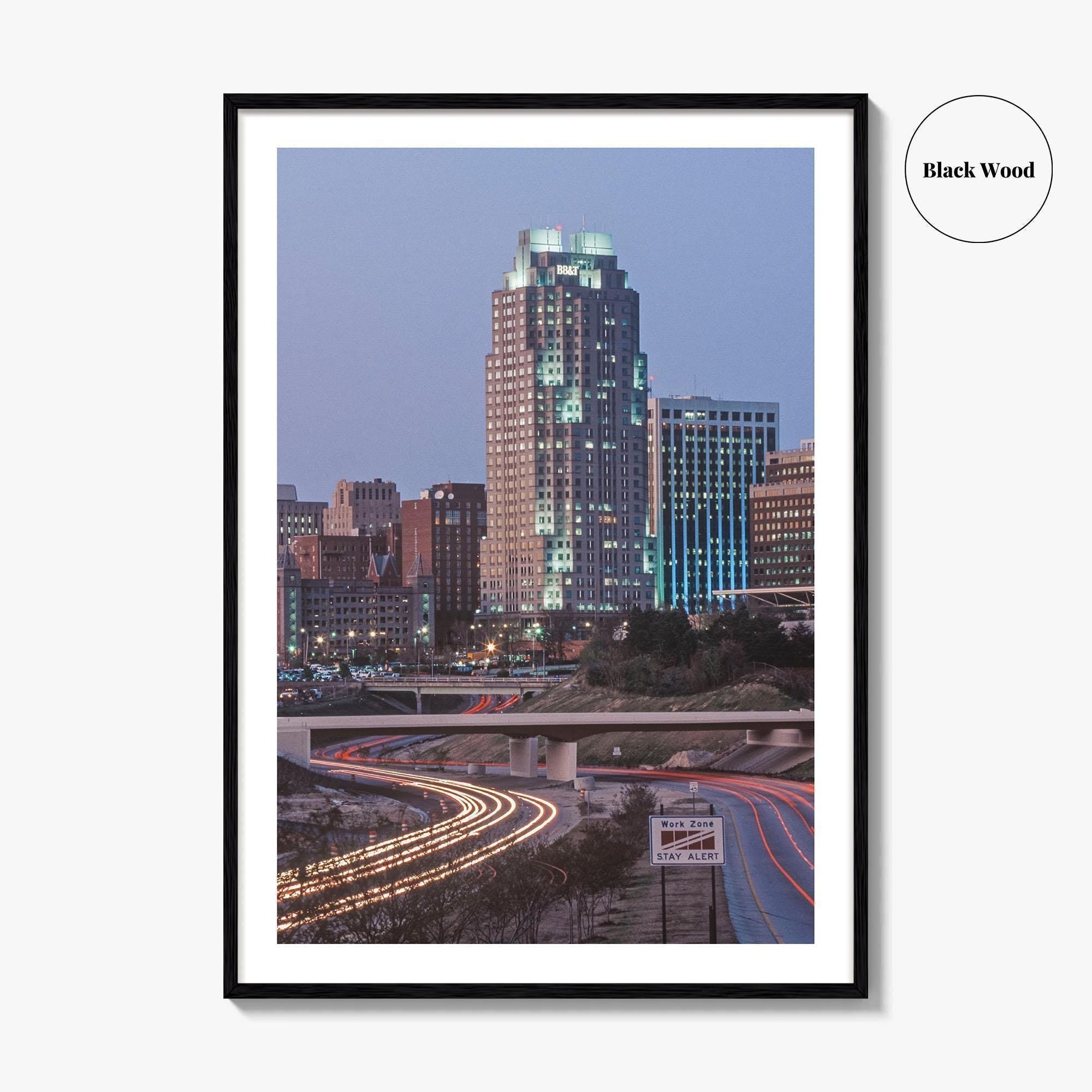 Raleigh Skyline Fine Art Photo Print, NC, North Carolina, USA, Wall Poster