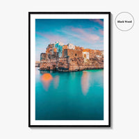 Polignano a Mare Fine Art Photo Print, Puglia Italy Wall Poster, Adriatic Sea
