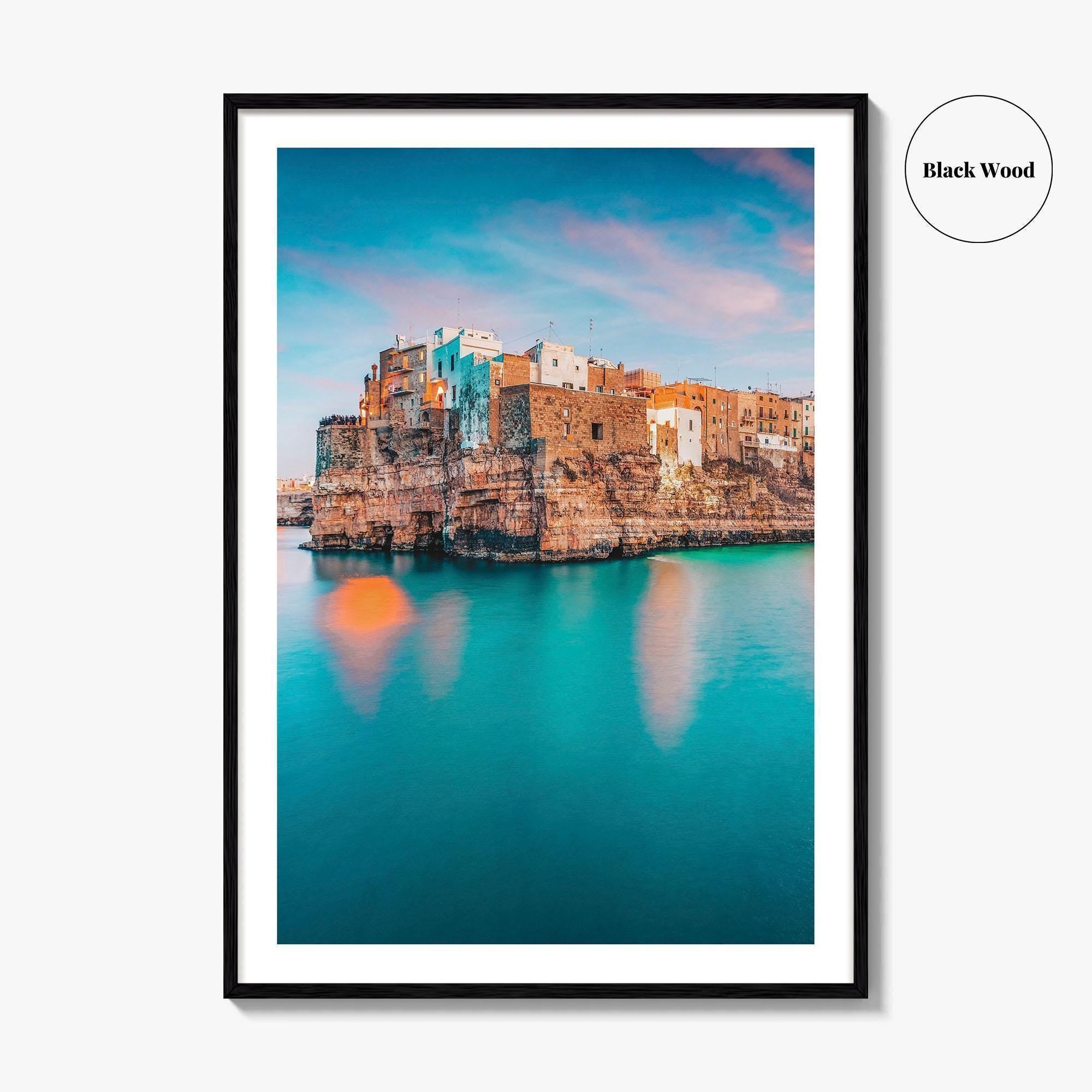 Polignano a Mare Fine Art Photo Print, Puglia Italy Wall Poster, Adriatic Sea