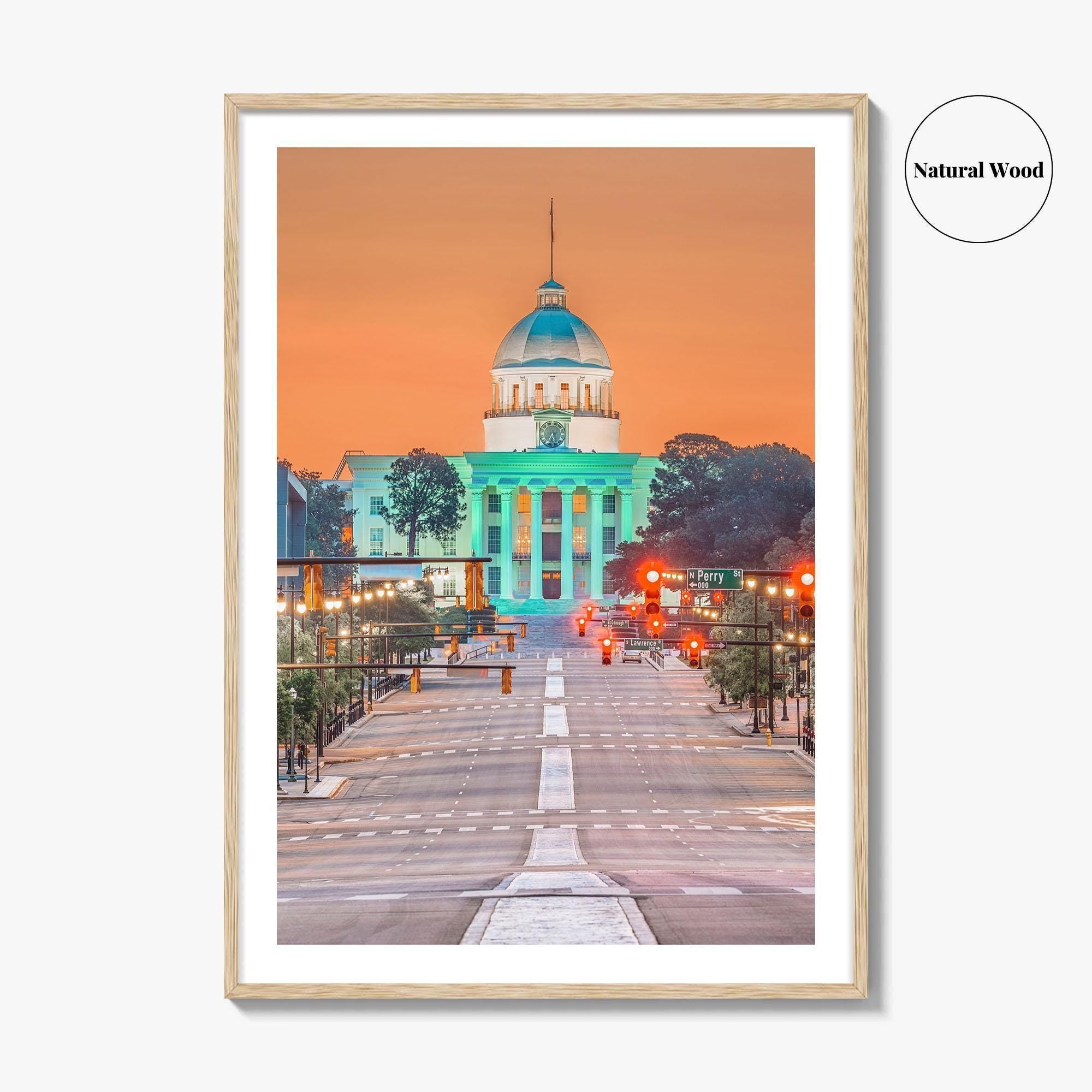 Montgomery Fine Art Photo Print, Alabama State Capitol, Wall Poster, USA