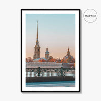 Saint Petersburg Fine Art Photo Print, Peter and Paul Cathedral, Hare Island, Russia Poster