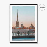 Saint Petersburg Fine Art Photo Print, Peter and Paul Cathedral, Hare Island, Russia Poster