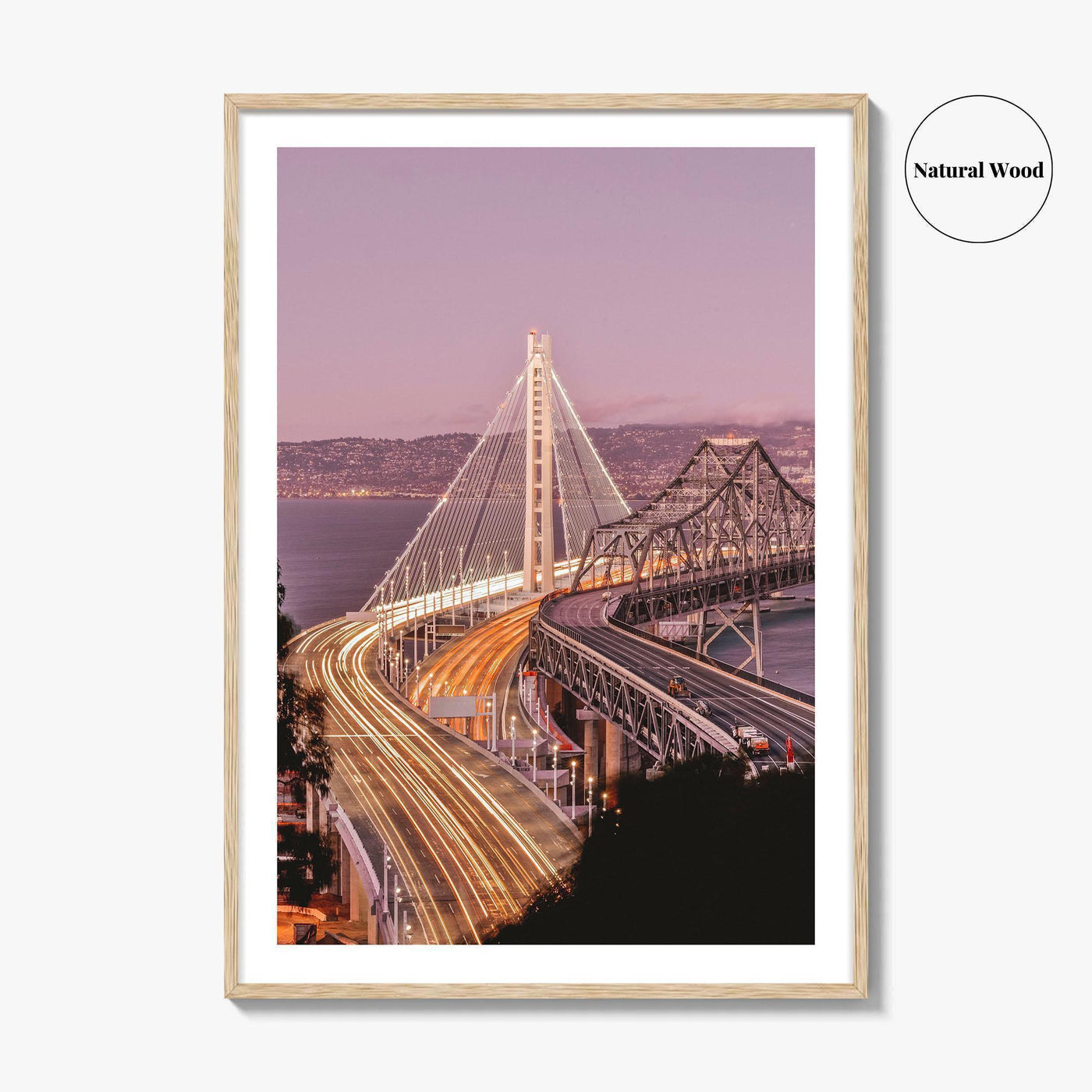 Oakland Fine Art Photo Print, San Francisco New Bay Bridge, California Wall Poster