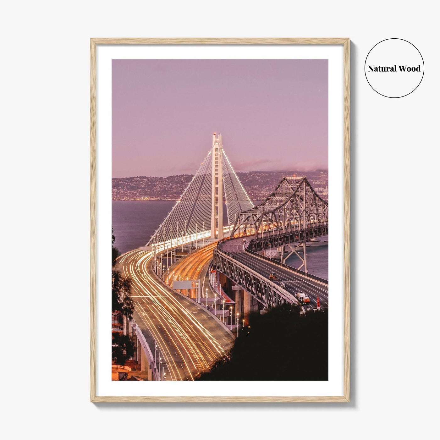 Oakland Fine Art Photo Print, San Francisco New Bay Bridge, California Wall Poster