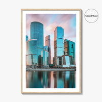 Moscow Skyline Fine Art Photo Print, International Business Center, Russia Wall Poster