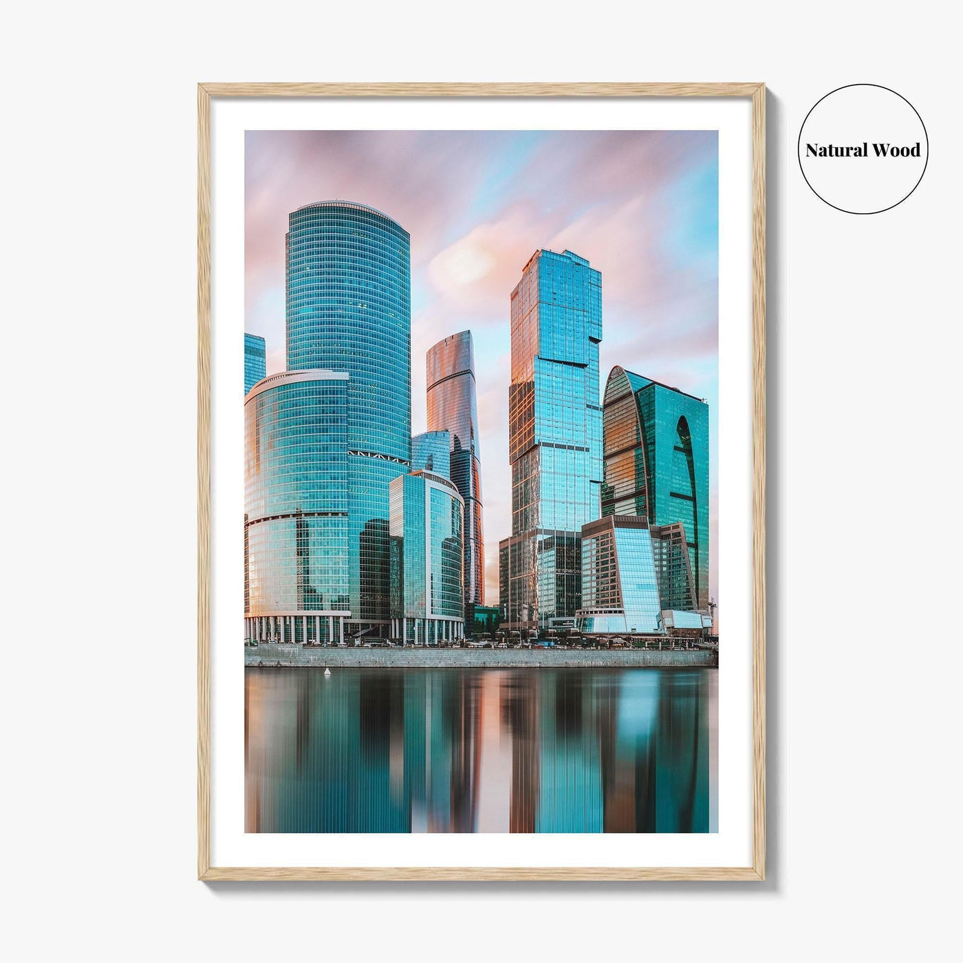 Moscow Skyline Fine Art Photo Print, International Business Center, Russia Wall Poster