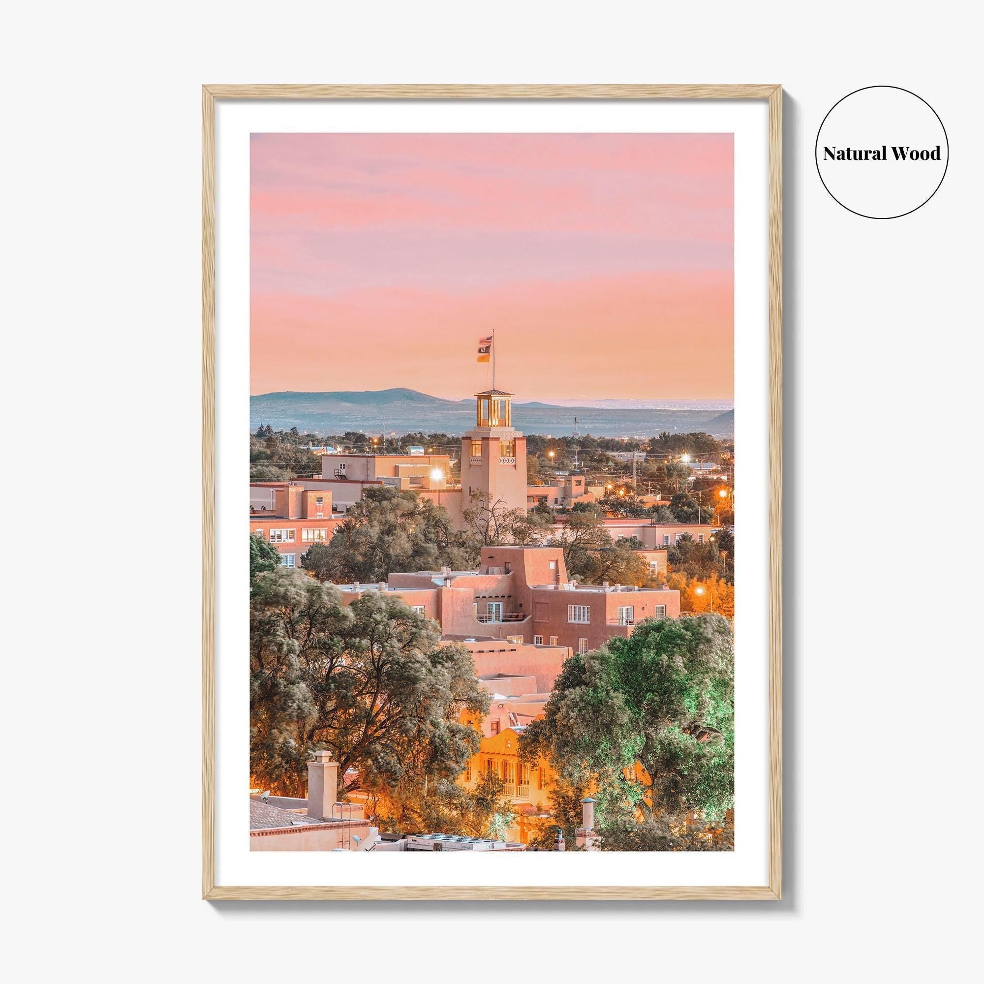Santa Fe Skyline Fine Art Photo Print, New Mexico, USA Wall Decor Poster