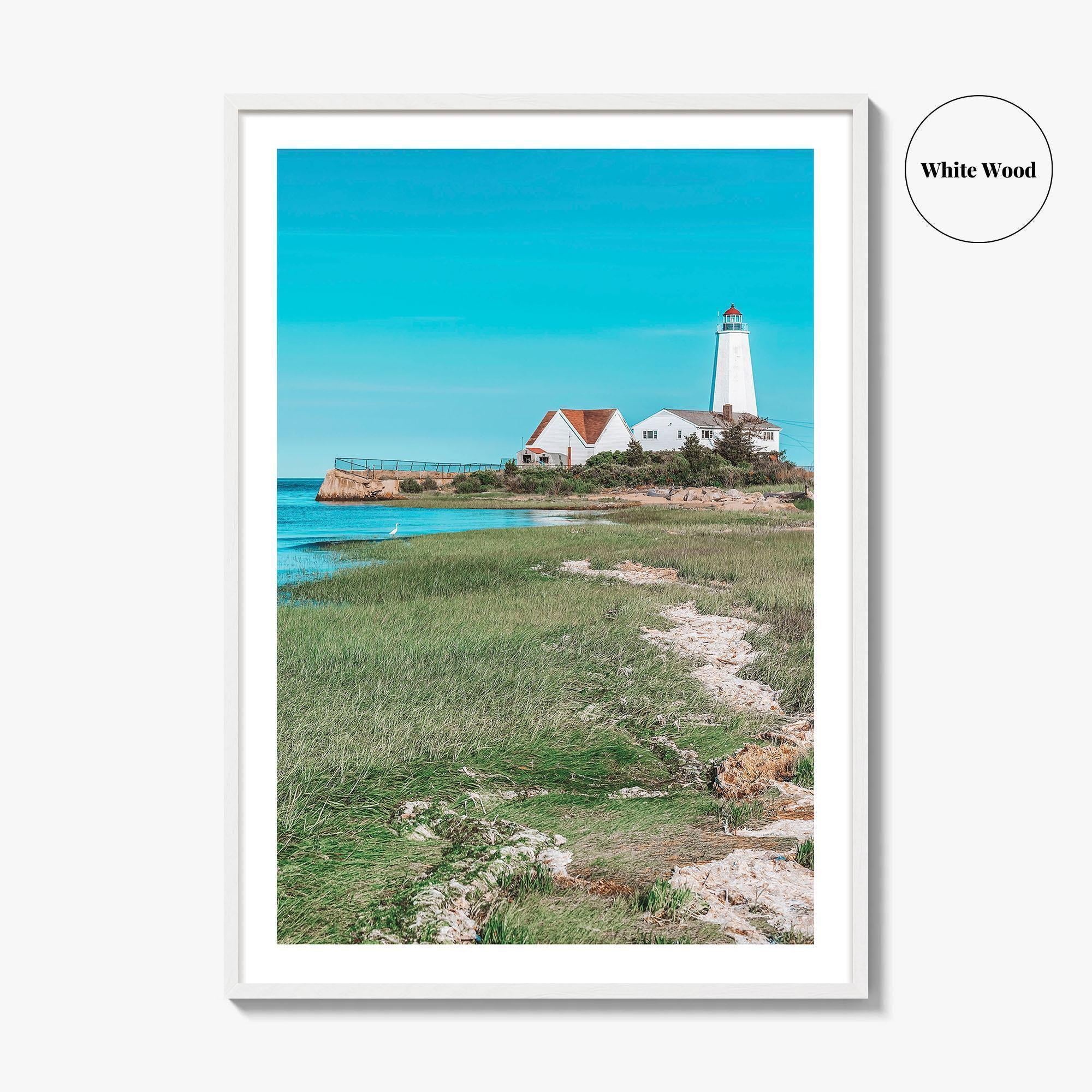 Old Saybrook Fine Art Photo Print, Lynde Point Lighthouse, Connecticut, USA, Wall Decor Poster