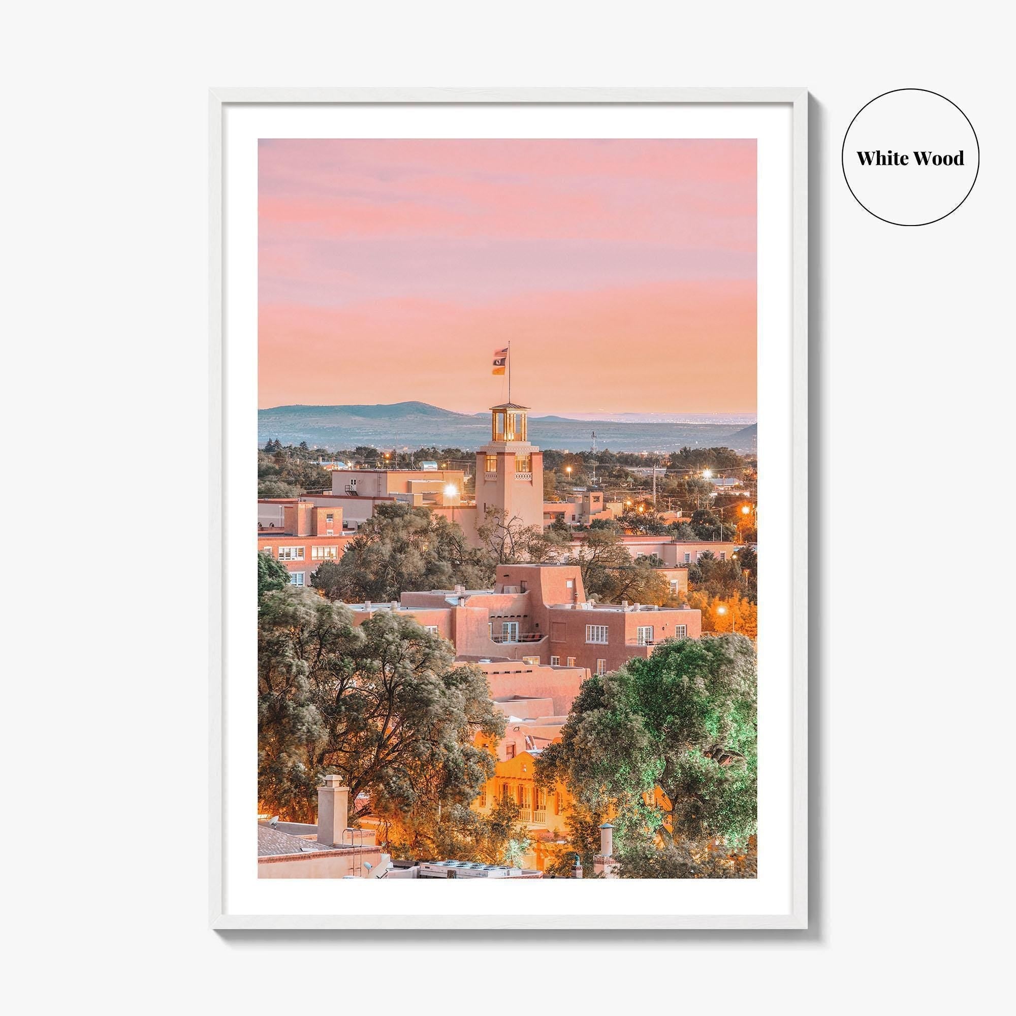 Santa Fe Skyline Fine Art Photo Print, New Mexico, USA Wall Decor Poster