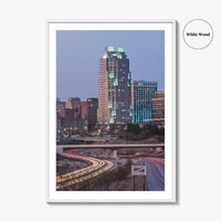 Raleigh Skyline Fine Art Photo Print, NC, North Carolina, USA, Wall Poster