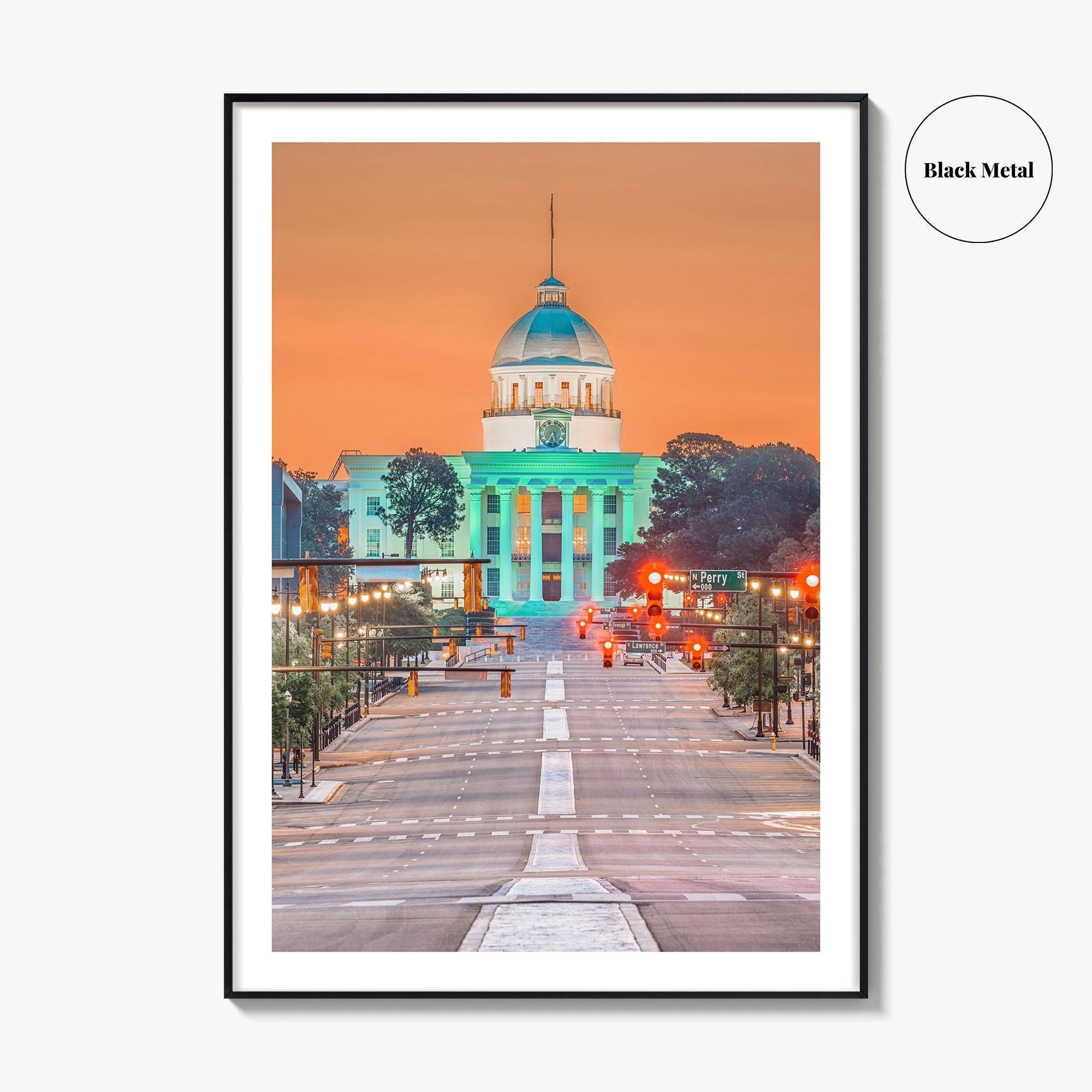 Montgomery Fine Art Photo Print, Alabama State Capitol, Wall Poster, USA