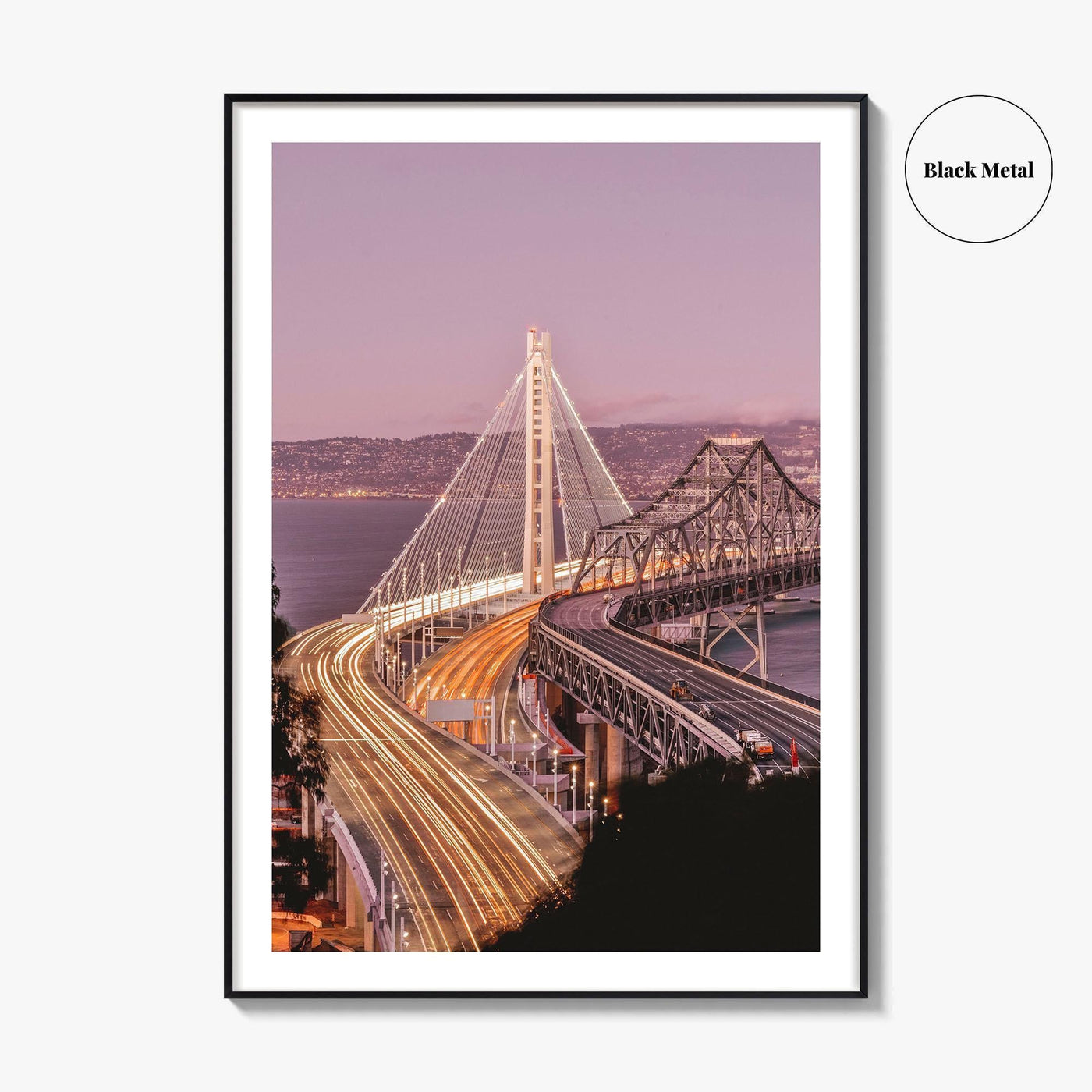 Oakland Fine Art Photo Print, San Francisco New Bay Bridge, California Wall Poster