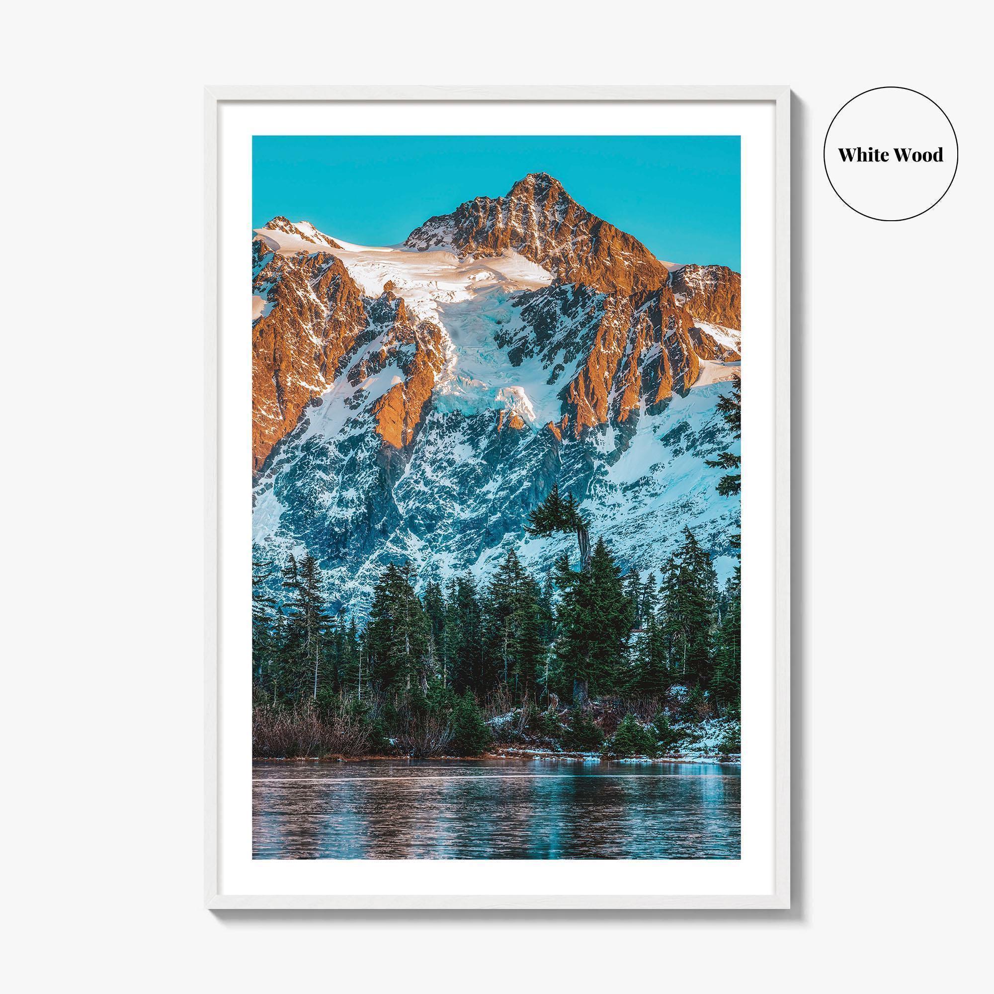 North Cascades National Park Fine Art Photo Print, Mt Shuksan, Washington, Wall Decor Poster