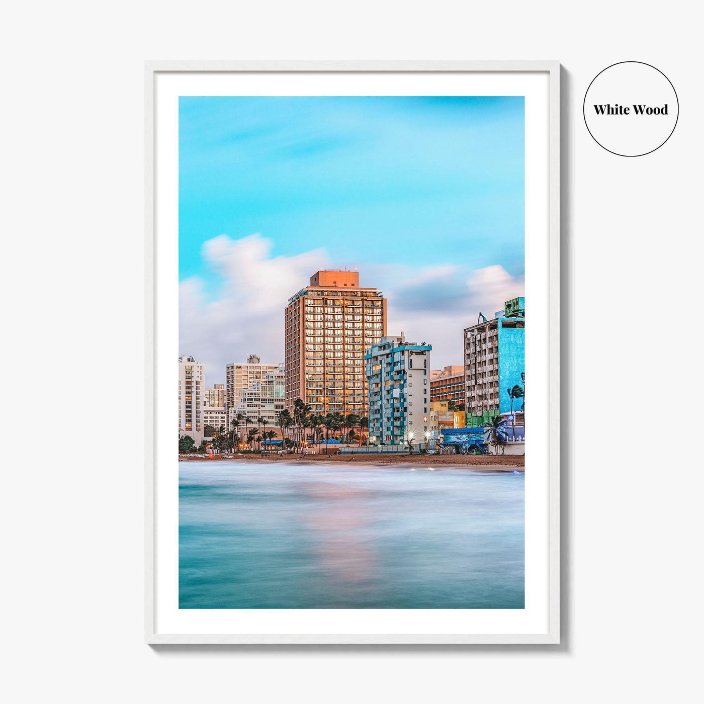 San Juan Skyline Fine Art Photo Print, Condado Beach, Puerto Rico, Wall Decor, Poster
